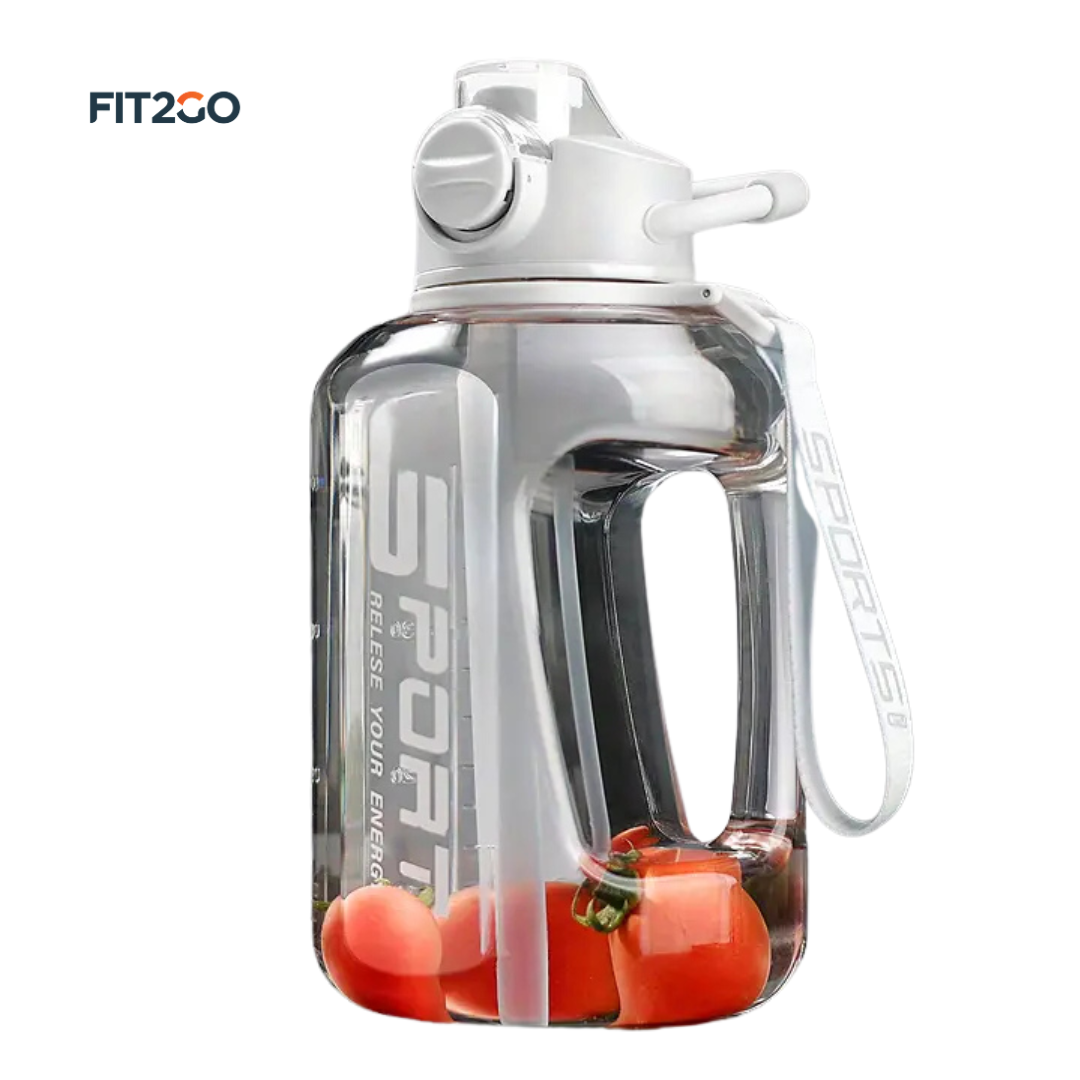 Portable Water Bottle with Straw