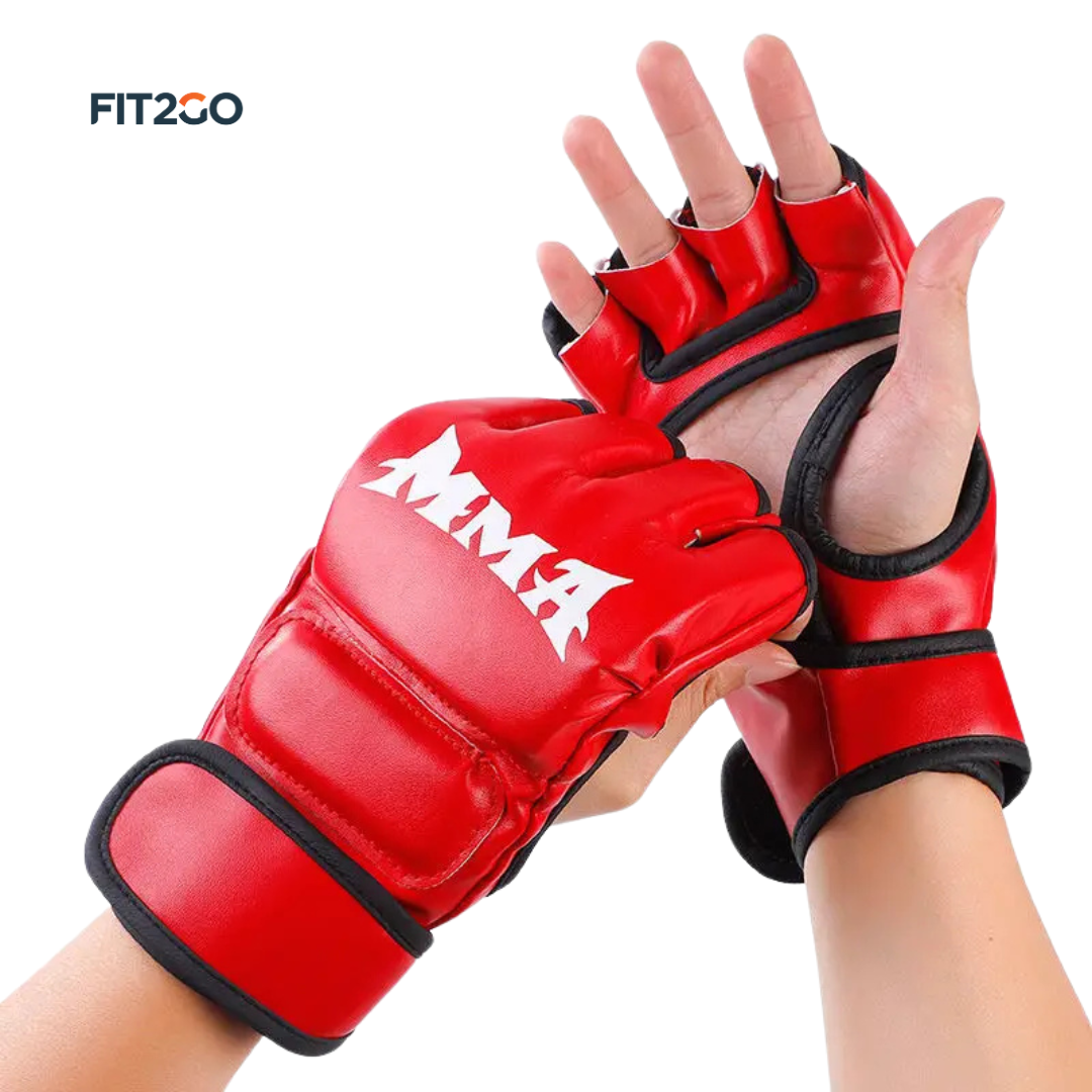Half Finger MMA Boxing Gloves (1 Pair Boxing Gloves)