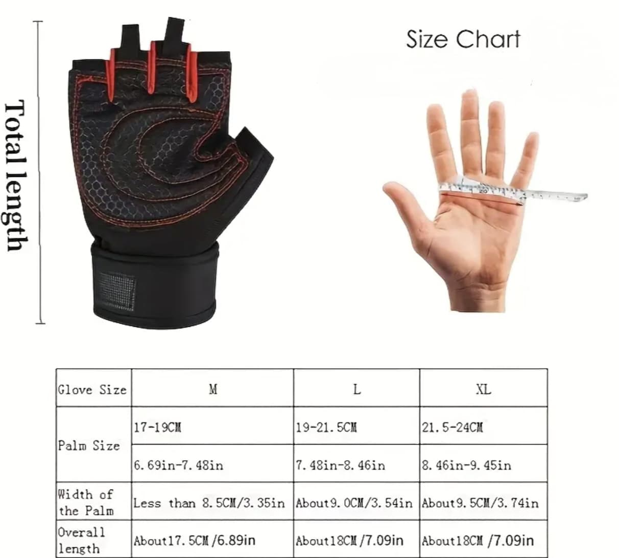 Nylon Gym Gloves