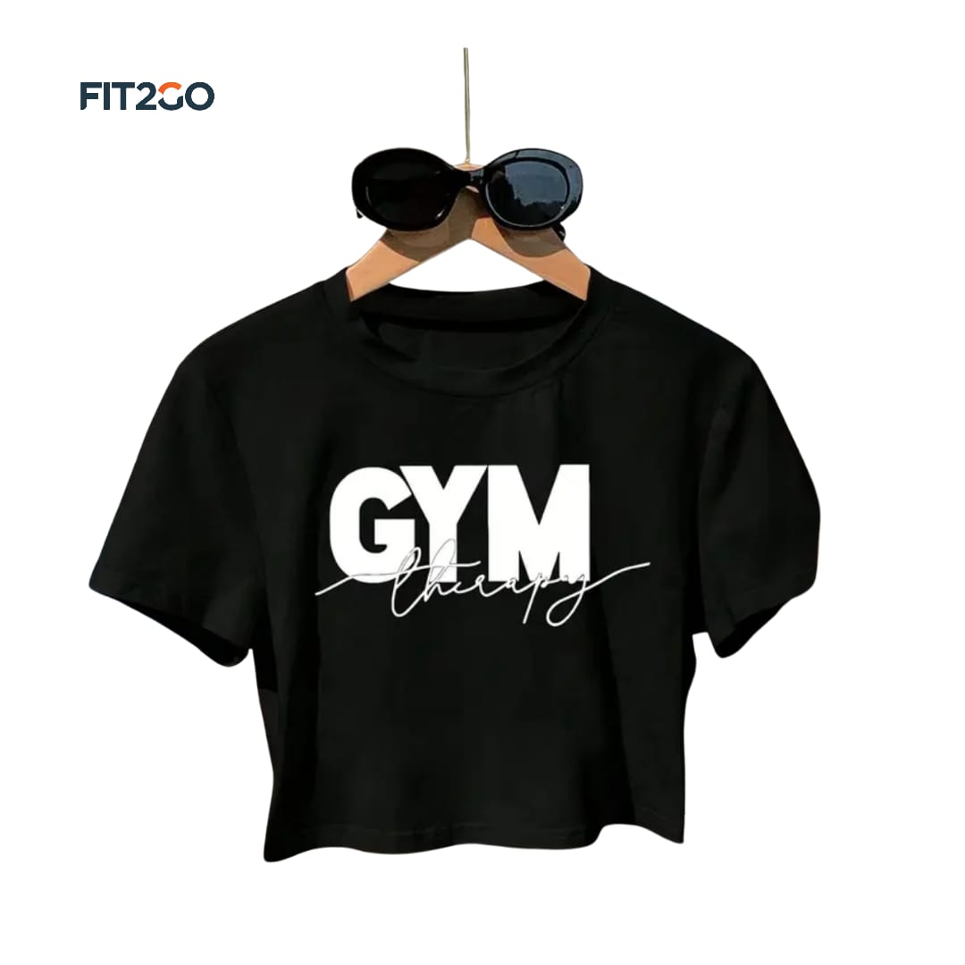 Fit2Go Gym Therapy Crop Top Tshirt