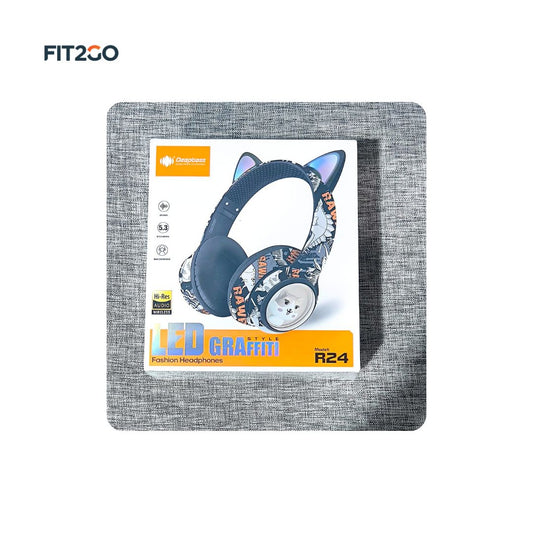 Deepbass R24 LED Graffiti Style Fashion Headphones