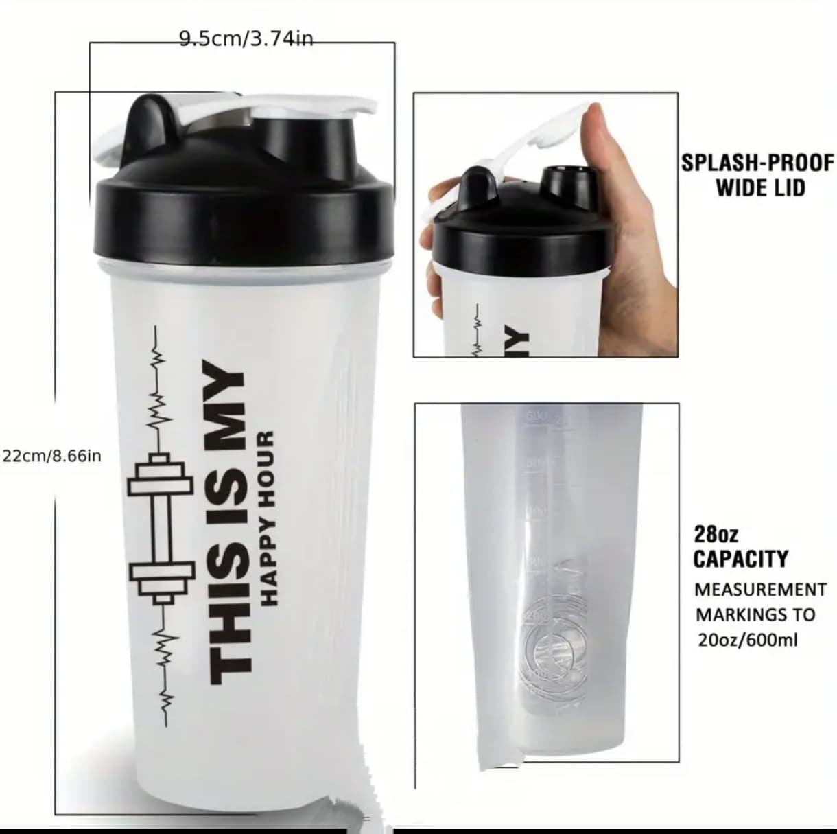 Protein Shaker (600ml)