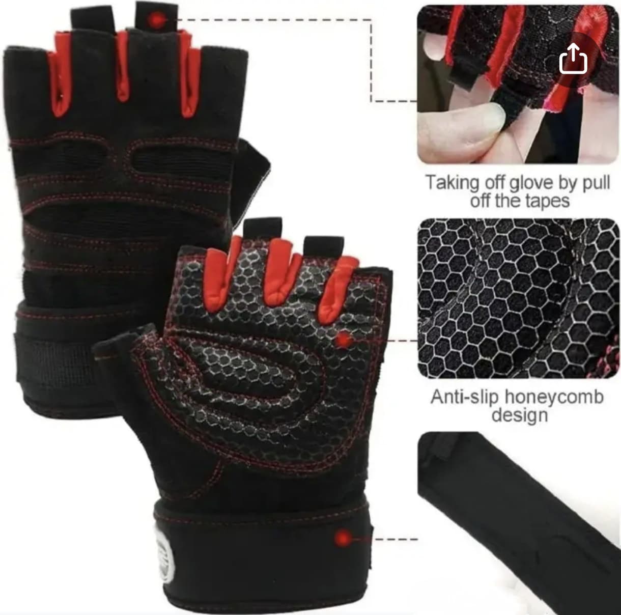 Nylon Gym Gloves